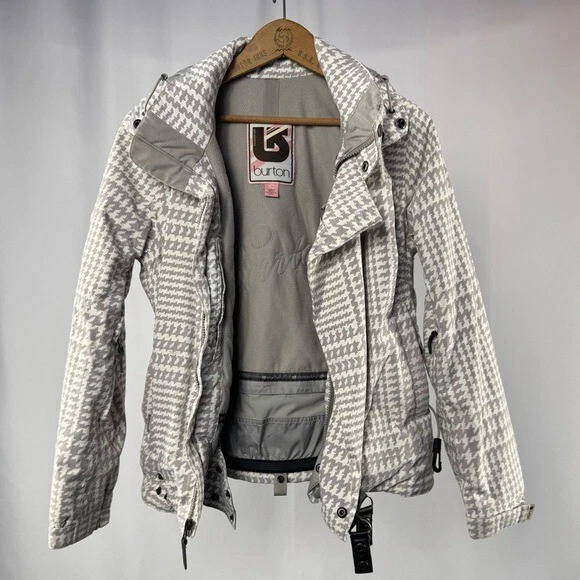 burton houndstooth ski snowboard jacket