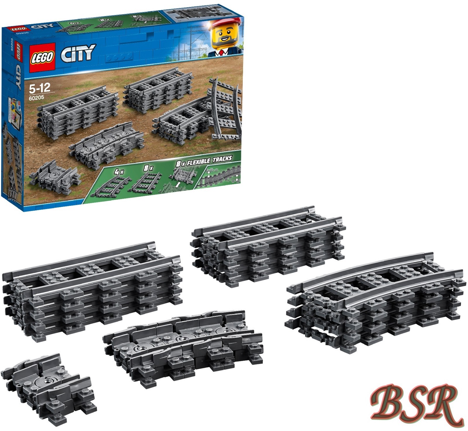 Lego Grau Konstruktionsspiele Schienen City - Bild 14