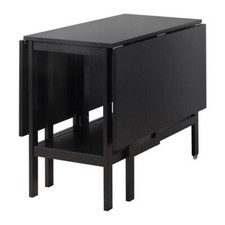 DROP LEAF FOLDING TABLE - Black IKEA BARSVIKEN