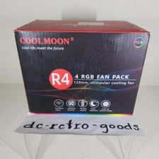 CoolMoon RGB Fans 120mm 4 pack New 