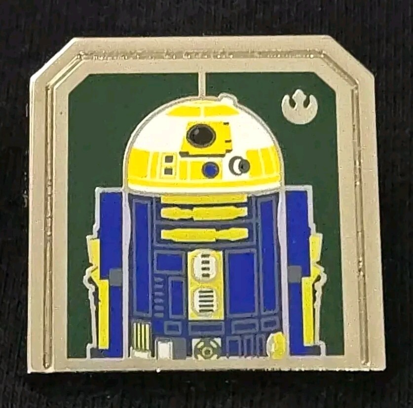2024 Disney WDW Hidden Mickey Star Wars Icon Droids R2-B1 Droid Blue Yellow Pin