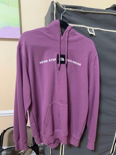 North Face Hoodie Mens Large L Purple 