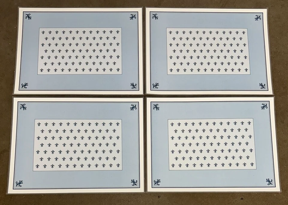 Juego de manteles laminados Norman Rockwell "Ages of Love" x 4 marrón y Bigelow 1989 Foto 2 de 4