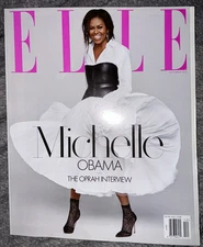 ELLE MAGAZINE DECEMBER 2018 MICHELLE OBAMA INTERVIEW OPRAH WINFREY MINT