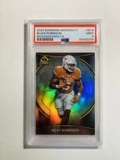 2022 BIJAN ROBINSON Bowman Chrome U Invicta Refractor RC SP Falcons