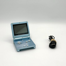 Console Nintendo Game Boy Advance SP Azzurro + Caricatore e BATTERIA NUOVA