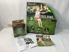 Swurfer Tree Swing Ring 3-in-1 Outdoor Tree Disc Swing Climbing Rope to Sit Stan