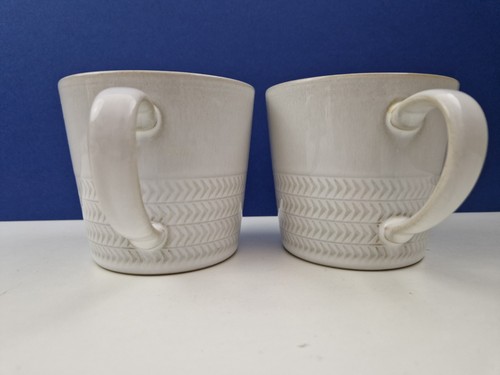 DENBY NATURAL CANVAS coffee beaker mugs x 2 **vgc** - Picture 2 of 6