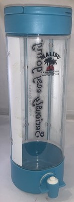 Malibu Caribbean Rum Portable Cocktail  Drink Jug Mixer DIspenser Spout Blue Bar