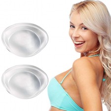 Meddom Silicone Bra Inserts Large Add 2 Cup Large, Clear