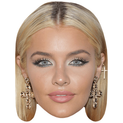 Jean Watts (Make Up) Promi Maske, flaches Kartengesicht, Kostüm Maske