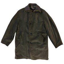 70s Sears Oakbrook Sportswear Grey Corduroy Wool Blanket Lined Barn Jacket 44