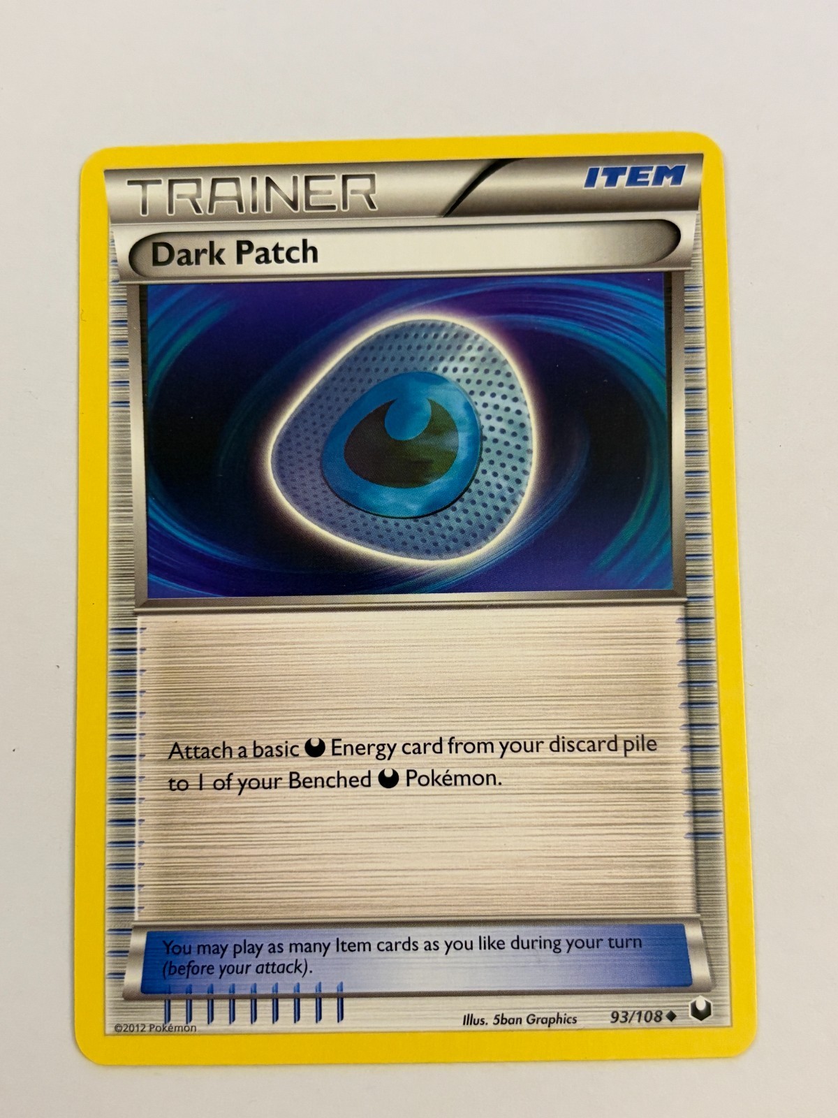 Dark Patch 93/108 Dark Explorers Regular Pokemon Card