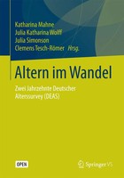 Altern Im Wandel Zwei Jahrzehnte Deutscher Alterssurvey (Deas) Mahne (U. A.) X