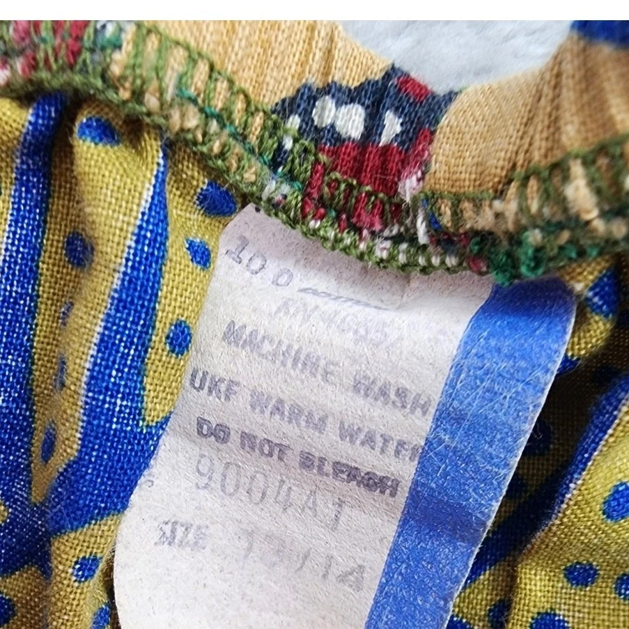 Pantalones Cortos Vintage Años 80 Para Mujer Talla 13/14 Tostado Hawaiano Floral Corbata Frontal Envoltura Playa Foto 3 de 4