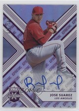 2018 Panini Elite Extra Edition Aspirations Purple /100 Jose Suarez Auto x5u