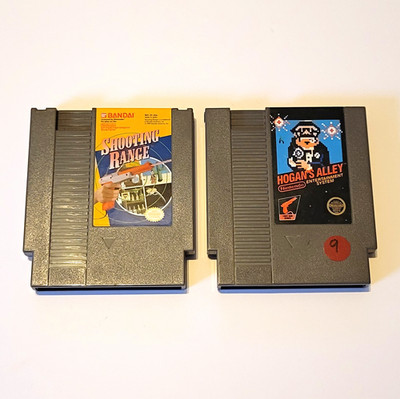 Nintendo Lot Of 2 Hogan's Alley Game Cartridge Shooting Range Games For Zapper