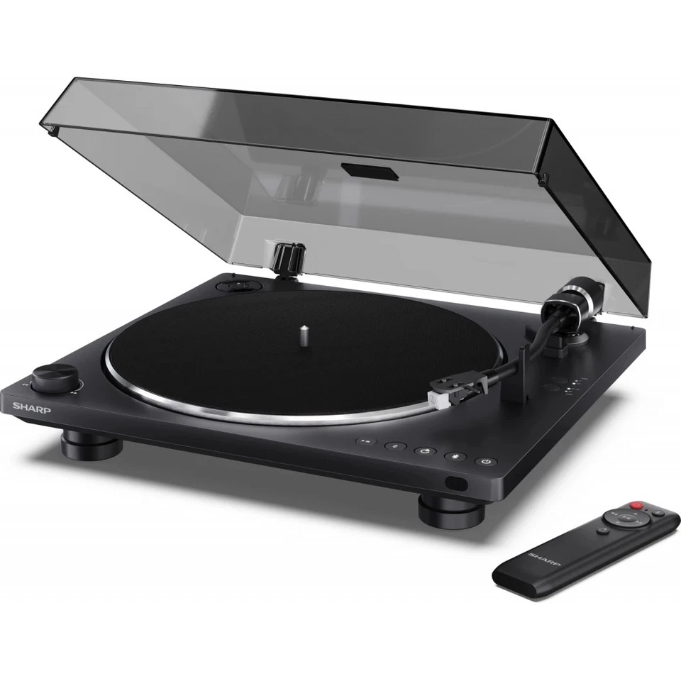 Sharp RP-TT100 Plattenspieler schwarz Bluetooth Aluminium-Plattenteller Line Out - Bild 2 von 4