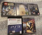 PS3 5 Game Lot Bundle Sly Cooper BioShock Star Wars Journey God Of War