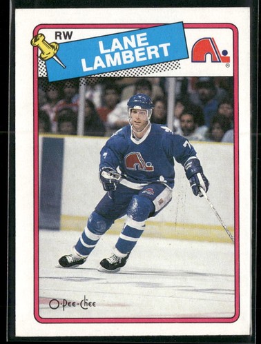 1988-89 O-Pee-Chee Lane Lambert #224 Quebec Nordiques - Bild 1 von 2