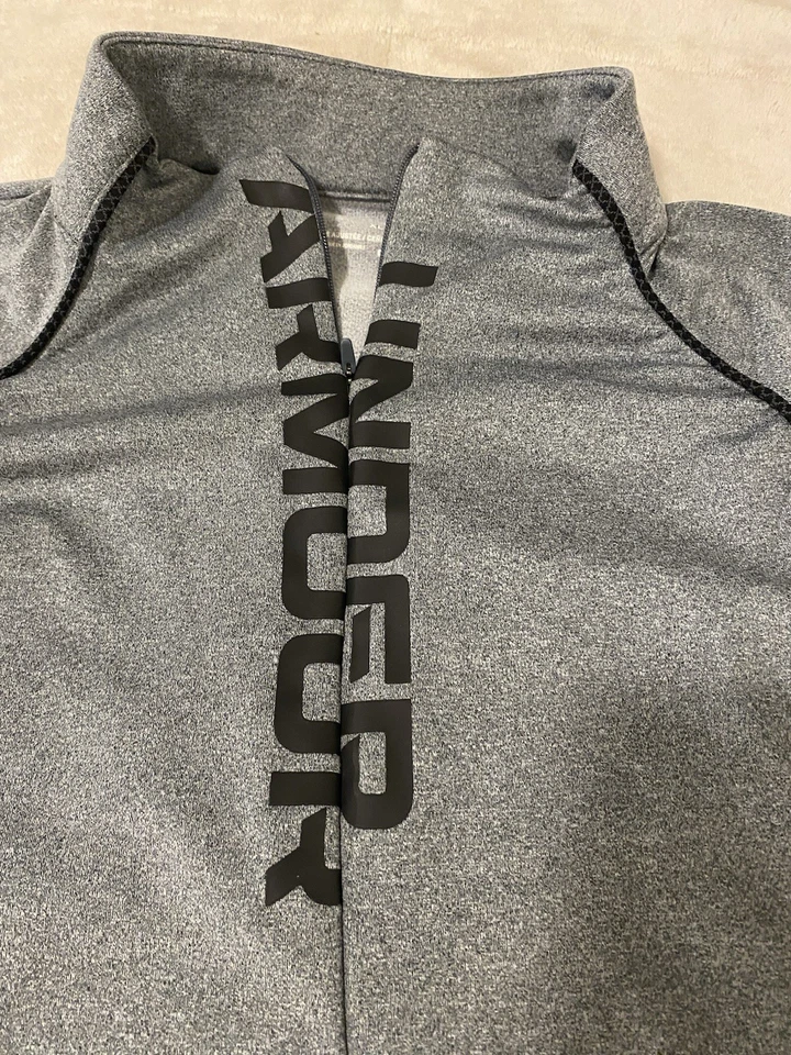 Under Armour Men's Grey Performance Golf Shirt Stretch X-Large Long Sleeves XL - Image 4 of 4