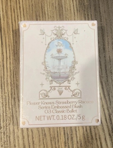 Flower Knows Strawberry Rococo Series Embossed Blush (Classic Ballet 03) New