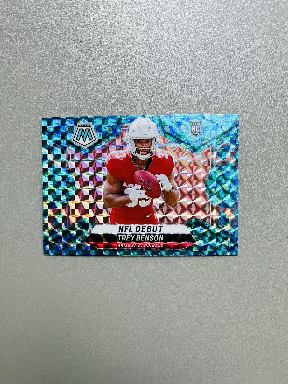 2024 Rookie Trey Benson Panini Mosaic Choice Peacock Prizm NFL Debut (RC) SSP 🔥