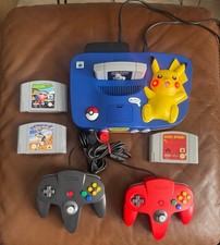 Nintendo N64 Pokemon Pikachu Edition Konsole + 2 Controller +4 Spiel + Expansion