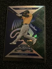 Tommy White 2025 Panini Crusade Crusade Blue Mojo #80 Oakland Athletics