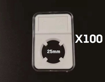 [Super Deal] 100 Pack 25 mm (0.98 inch) Coin Slab Display Holders NGC Style