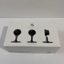 NEST Cam Indoor Smart Security Camera (3Pk)Model NC1104US Tested Mint Condition