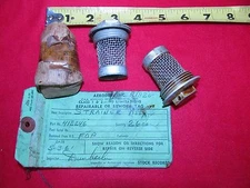 Pair of Curtiss Wright R-1820 strainers new surplus P/N 418246
