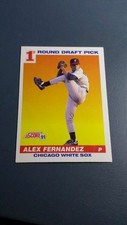ALEX FERNANDEZ 1991 SCORE RC ROOKIE DRAFT PICK BASEBALL CARD # 382 B1441. rookie card picture
