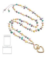 Fashion Beaded Lanyards for ID Badges  Keys Turquoise Yellow Cute for Teachers