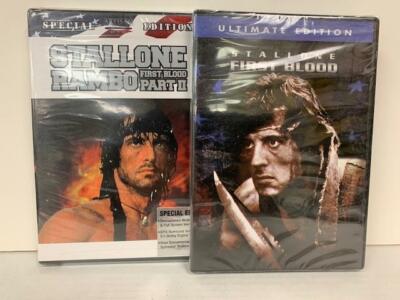 STALLONE FIRST BLOOD 1+2 (2 DVD) -ULTIMATE SPECIAL EDITION- BRAND NEW SEALED
