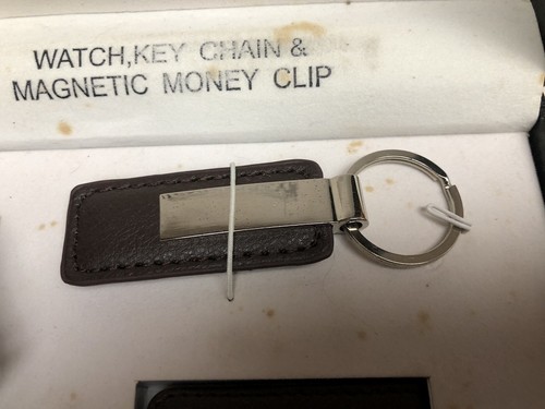 Hennessey Time Men's Quartz Watch / Keychain / Magnetic Money Clip Set New - Picture 3 of 7