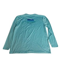 Guy Harvey Men s Performance Long Sleeve Blue Shirt Size M Marlin Swordfish
