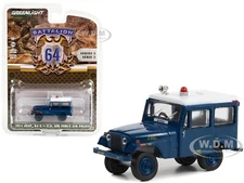 1971 JEEP DJ-5 "US AIR FORCE AIR POLICE" BLUE 1/64 DIECAST BY GREENLIGHT 61030 D