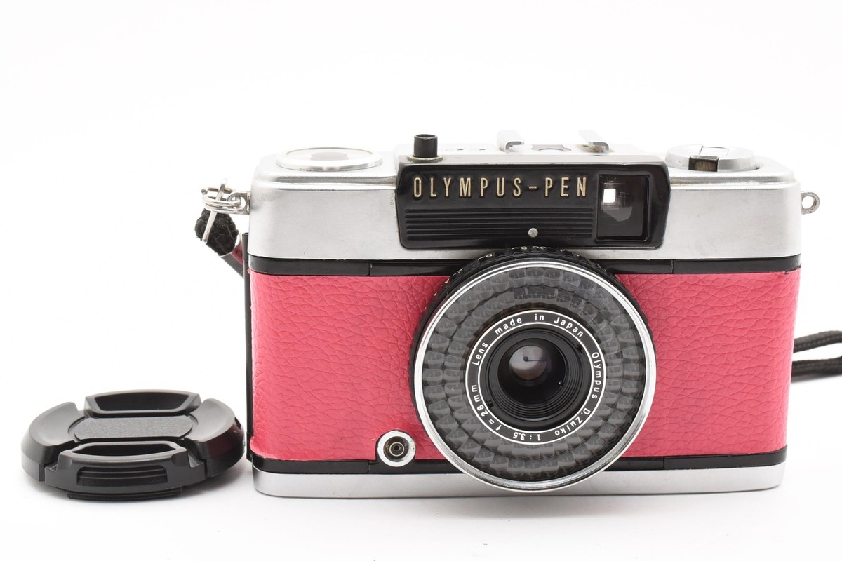 Near Mint ] OLYMPUS PEN EE-3 Pink Half Frame Film Camera Japan