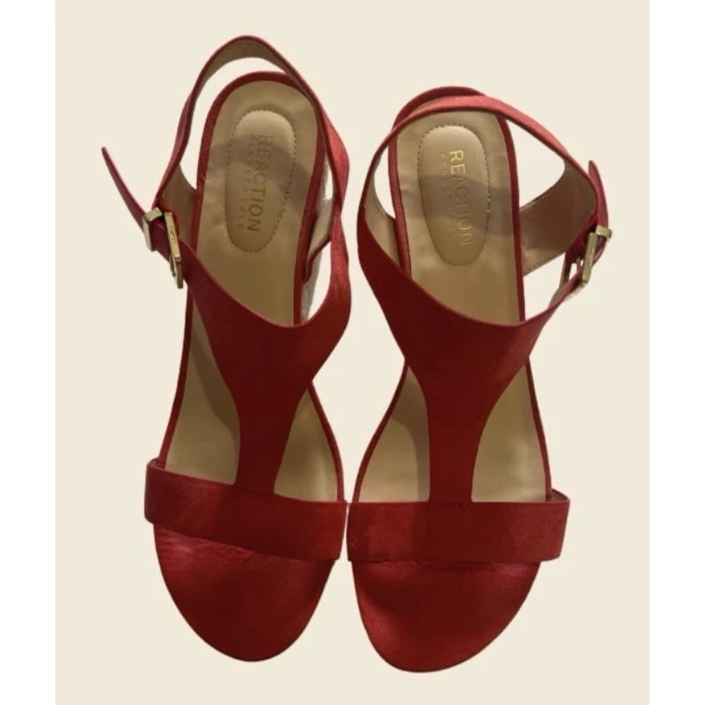 Kenneth Cole Reaction Coral 0.5" Plataforma Acolchada Correa en T Alpargata Zapatos 9.5 EE. UU. Foto 2 de 4