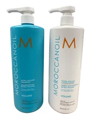 Moroccanoil Extra Volume Shampoo & Conditioner Duo Set 33.8 oz / 1 liter each