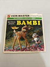 GAF View Master Disney's Bambi 3 reel packet with booklet