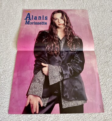 Alinis Morissette Poster 1990s German Music Magazine Popcorn Rare