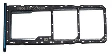 OEM ZTE BLADE V40 VITA REPLACEMENT BLUE MICRO SD DUAL SIM CARD HOLDER TRAY