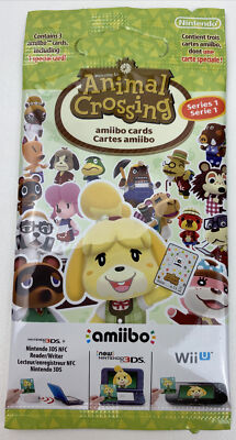 Animal Crossing Amiibo Serie 1 mit 3 Karten 1 x Pack Booster 3 Cards Sehr Selten