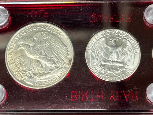 1946 Brilliant Uncirculated Mint Coin Year Set - BU Capital Holder - 第 4/6 張圖片