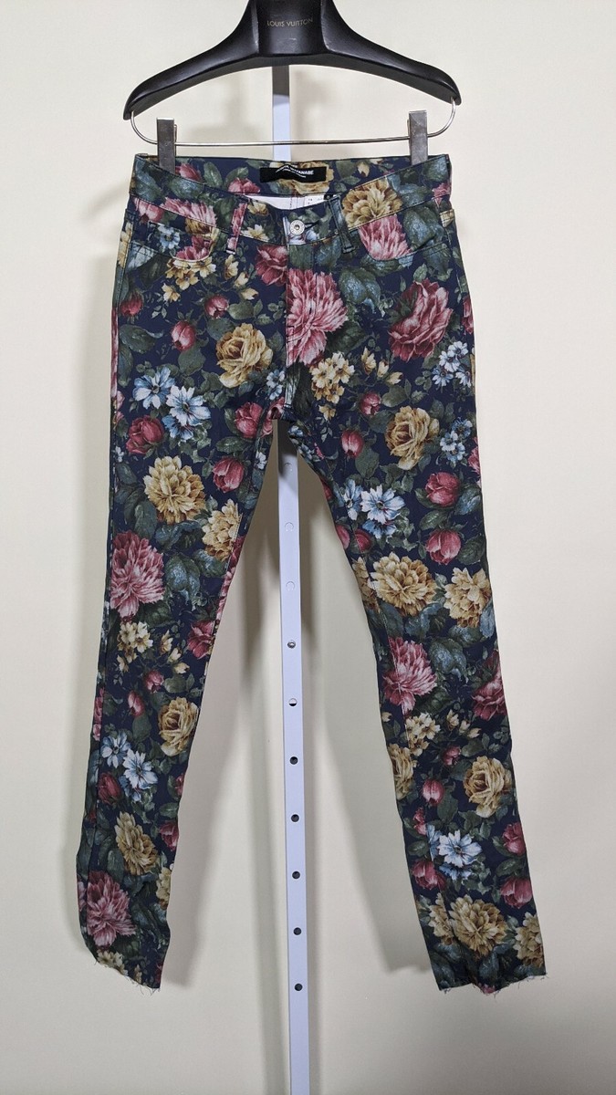 Junya Watanabe FW18 Floral Stretchy Skinny Five Pocket Pants