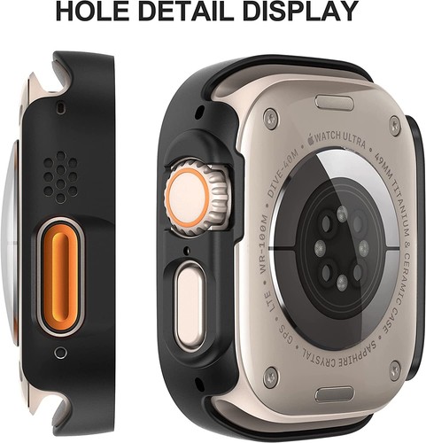 Housse pour Apple Watch Ultra 2/Ultra 49mm verre de protection étui housse film blindé 9H - Photo 10 sur 12