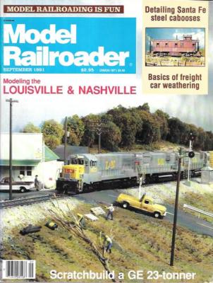 Model Railroader Sept.1991 Santa Fe Steel Caboose L&N C&O Pennsy E-5 Green Bay