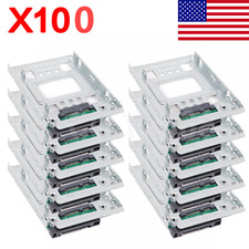 100PCS 654540-001 2.5" SSD to 3.5" SAS SATA Adapter HDD Tray Caddy Bracket Bay